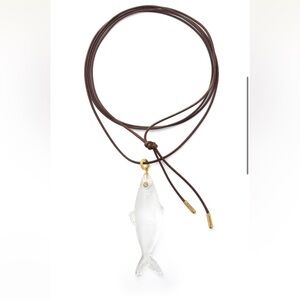 Éliou Nina Fish Pendant Wrap Necklace